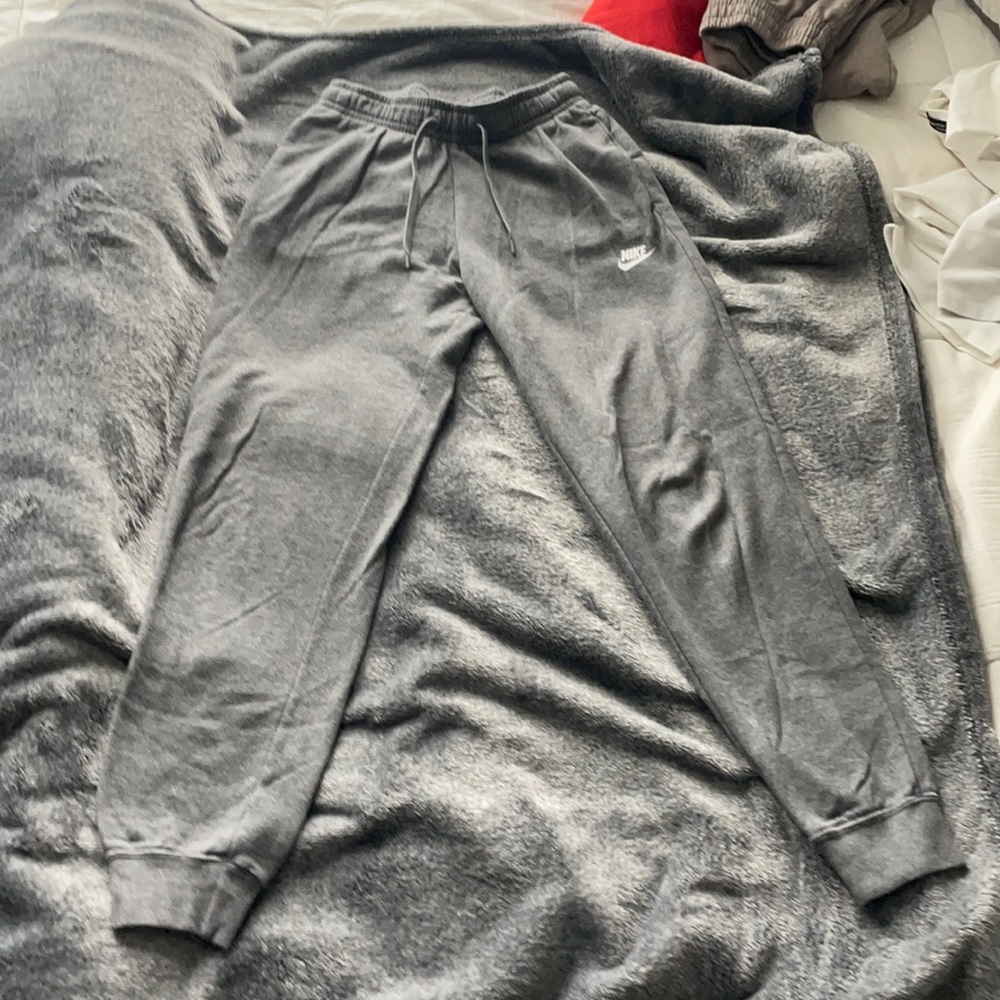 Grey Nike sweatpants